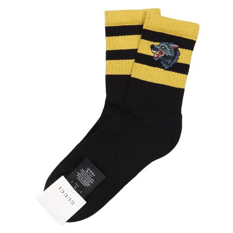 gucci wolf socks|gucci socks for men.